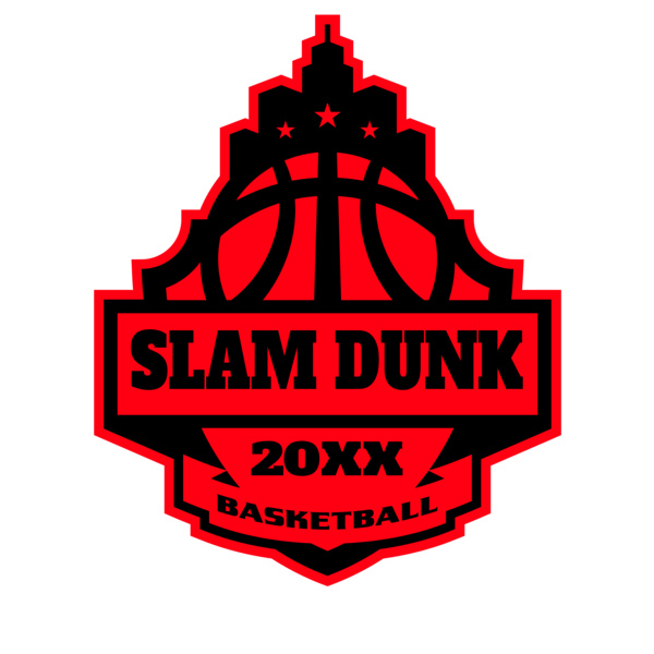 SLAM DUNK Basketball Logo Template Thumbnail
