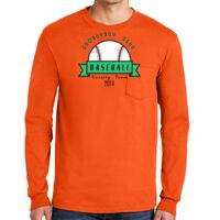 Gildan Ultra Cotton Long Sleeve T-Shirt with Pocket Thumbnail