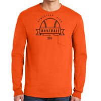 Gildan Ultra Cotton Long Sleeve T-Shirt with Pocket Thumbnail