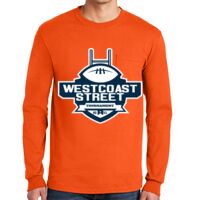 Gildan Ultra Cotton Long Sleeve T-Shirt with Pocket Thumbnail