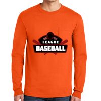 Gildan Ultra Cotton Long Sleeve T-Shirt with Pocket Thumbnail