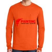 Gildan Ultra Cotton Long Sleeve T-Shirt with Pocket Thumbnail