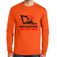 Gildan Ultra Cotton Long Sleeve T-Shirt with Pocket Thumbnail