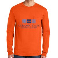 Gildan Ultra Cotton Long Sleeve T-Shirt with Pocket Thumbnail