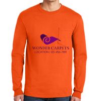 Gildan Ultra Cotton Long Sleeve T-Shirt with Pocket Thumbnail