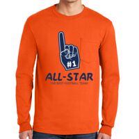 Gildan Ultra Cotton Long Sleeve T-Shirt with Pocket Thumbnail