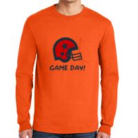 Gildan Ultra Cotton Long Sleeve T-Shirt with Pocket Thumbnail