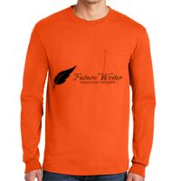 Gildan Ultra Cotton Long Sleeve T-Shirt with Pocket Thumbnail