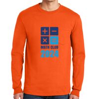 Gildan Ultra Cotton Long Sleeve T-Shirt with Pocket Thumbnail