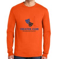 Gildan Ultra Cotton Long Sleeve T-Shirt with Pocket Thumbnail