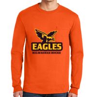 Gildan Ultra Cotton Long Sleeve T-Shirt with Pocket Thumbnail