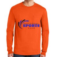 Gildan Ultra Cotton Long Sleeve T-Shirt with Pocket Thumbnail