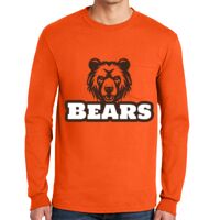 Gildan Ultra Cotton Long Sleeve T-Shirt with Pocket Thumbnail