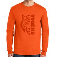 Gildan Ultra Cotton Long Sleeve T-Shirt with Pocket Thumbnail