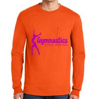 Gildan Ultra Cotton Long Sleeve T-Shirt with Pocket Thumbnail