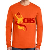 Gildan Ultra Cotton Long Sleeve T-Shirt with Pocket Thumbnail