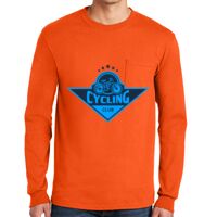 Gildan Ultra Cotton Long Sleeve T-Shirt with Pocket Thumbnail