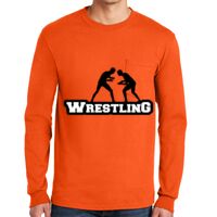 Gildan Ultra Cotton Long Sleeve T-Shirt with Pocket Thumbnail