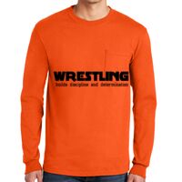 Gildan Ultra Cotton Long Sleeve T-Shirt with Pocket Thumbnail