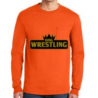 Gildan Ultra Cotton Long Sleeve T-Shirt with Pocket Thumbnail