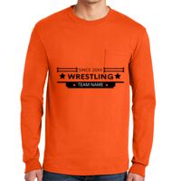 Gildan Ultra Cotton Long Sleeve T-Shirt with Pocket Thumbnail