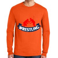 Gildan Ultra Cotton Long Sleeve T-Shirt with Pocket Thumbnail