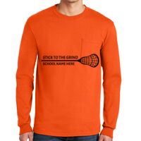 Gildan Ultra Cotton Long Sleeve T-Shirt with Pocket Thumbnail