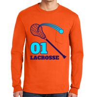 Gildan Ultra Cotton Long Sleeve T-Shirt with Pocket Thumbnail