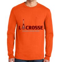 Gildan Ultra Cotton Long Sleeve T-Shirt with Pocket Thumbnail