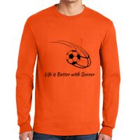 Gildan Ultra Cotton Long Sleeve T-Shirt with Pocket Thumbnail