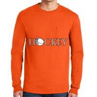 Gildan Ultra Cotton Long Sleeve T-Shirt with Pocket Thumbnail