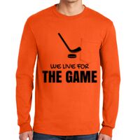 Gildan Ultra Cotton Long Sleeve T-Shirt with Pocket Thumbnail