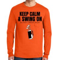 Gildan Ultra Cotton Long Sleeve T-Shirt with Pocket Thumbnail