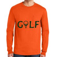 Gildan Ultra Cotton Long Sleeve T-Shirt with Pocket Thumbnail