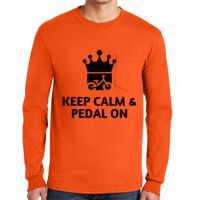 Gildan Ultra Cotton Long Sleeve T-Shirt with Pocket Thumbnail