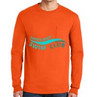 Gildan Ultra Cotton Long Sleeve T-Shirt with Pocket Thumbnail