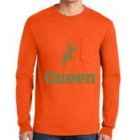 Gildan Ultra Cotton Long Sleeve T-Shirt with Pocket Thumbnail